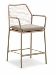 LIFE - Vienna Barstuhl beige/beige rope