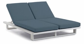 LIFE - Fitz Roy Sonnenliege weiß 2-Sitz Comforma blue