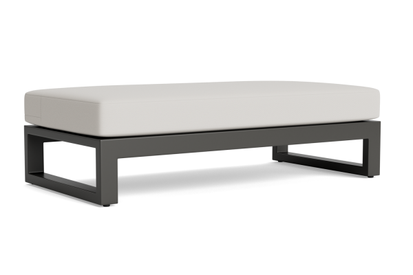 LIFE - Soho lounge lava 2-Sitz Fußhocker Soltex dune