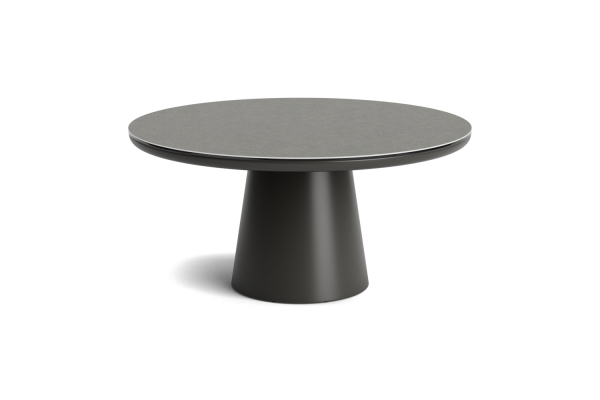 LIFE - Algarve Essisch lava 150 rund Keramik betonlook