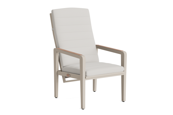 LIFE - Cortez Gartenstuhl verstellbar beige/beach Rucore+/FSC robust Teak Soltex dune