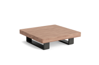 LIFE - Fitz Roy lounge lava/robust Teak Fußhocker...