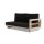 LIFE - Himalaya lounge beige/FSC robust Teak 3-Sitz Bank links Comforma basalt