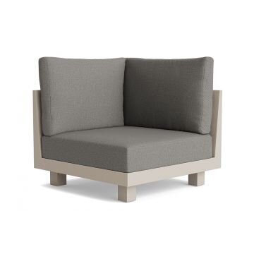 LIFE - Himalaya lounge beige/FSC robust Teak Ecke Comforma steel