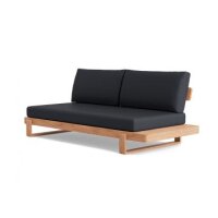LIFE - Jura lounge nature teak 2-Sitz Bank links All...