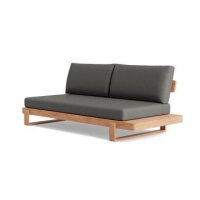 LIFE - Jura lounge nature teak 2-Sitz Bank links Soltex...
