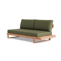 LIFE - Jura lounge nature teak 2-Sitz Bank links Soltex...