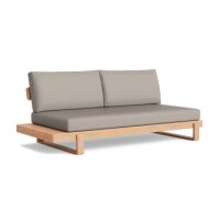 LIFE - Jura lounge nature teak 2-Sitz Bank rechts All...