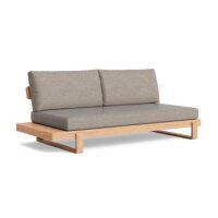 LIFE - Jura lounge nature teak 2-Sitz Bank rechts Soltex...