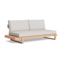 LIFE - Jura lounge nature teak 2-Sitz Bank rechts Soltex...