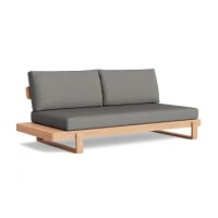 LIFE - Jura lounge nature teak 2-Sitz Bank rechts Soltex...