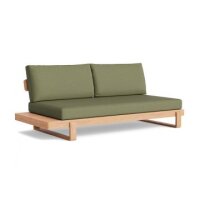 LIFE - Jura lounge nature teak 2-Sitz Bank rechts Soltex...