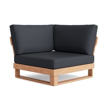 LIFE - Jura lounge nature teak Ecke All Weather carbon