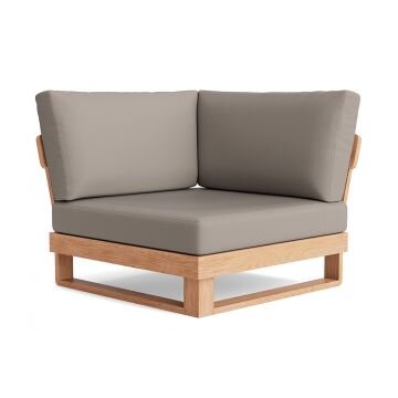 LIFE - Jura lounge nature teak Ecke All Weather khaki
