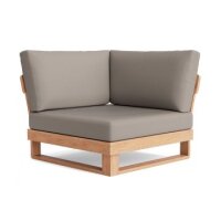 LIFE - Jura lounge nature teak Ecke All Weather khaki