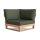 LIFE - Jura lounge nature teak Ecke All Weather moosgrün