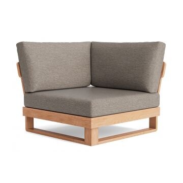 LIFE - Jura lounge nature teak Ecke Soltex beige