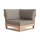 LIFE - Jura lounge nature teak Ecke Soltex beige