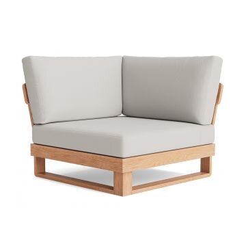 LIFE - Jura lounge nature teak Ecke Soltex dune