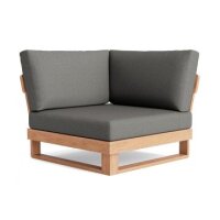 LIFE - Jura lounge nature teak Ecke Soltex nebelgrau