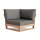 LIFE - Jura lounge nature teak Ecke Soltex nebelgrau