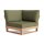 LIFE - Jura lounge nature teak Ecke Soltex olivgrün