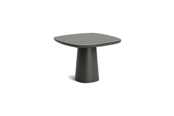 LIFE - Madeira Esstisch lava 100x100 runded Keramik betonlook