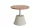 LIFE - Moon Loungetisch beige/FSC robust Teak 50cm rund x 45cm