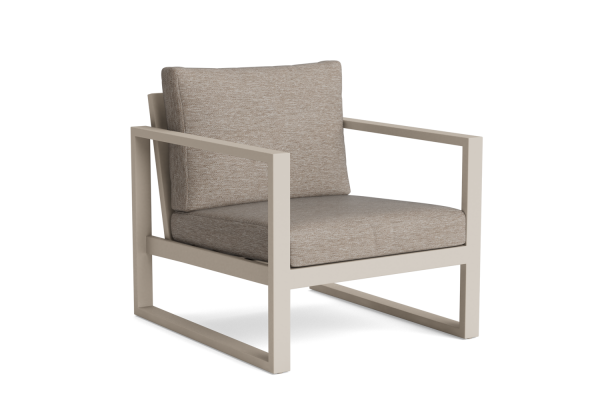 LIFE - Orleans lounge beige Sessel mit Soltex beige Kissen