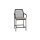 LIFE - Vienna Barstuhl stapelbar lava/schwarz rope Soltex beige