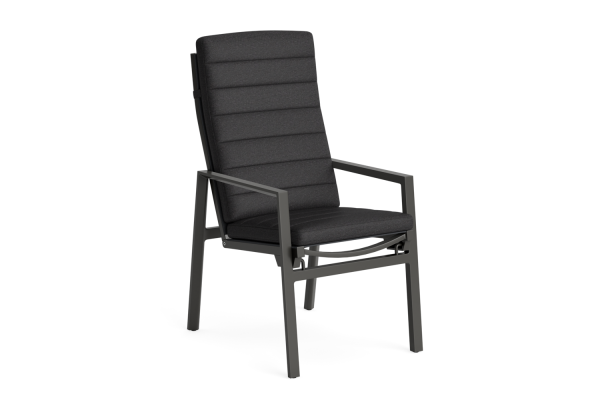 LIFE - Bondi Gartenstuhl verstellbar lava/carbon Soltex graphit