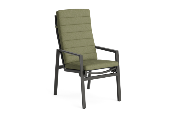 LIFE - Bondi Gartenstuhl verstellbar lava/carbon Soltex olivgrün