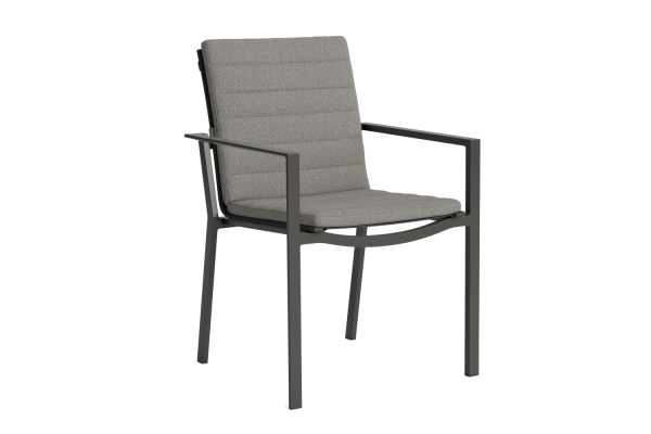 LIFE - Soho Gartenstuhl stapelbar lava/carbon Comforma steel