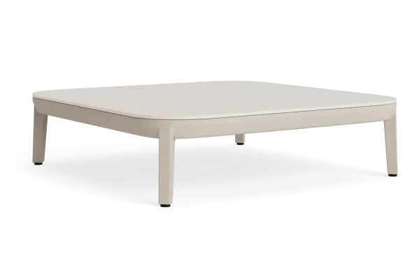 LIFE - Alpes lounge beige/ivory Sinterstein Loungetisch 90x90