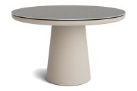 LIFE - Algarve Essisch beige 120 rund Keramik betonlook