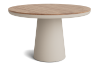 LIFE - Algarve Essisch beige 120 rund Concept robust Teak