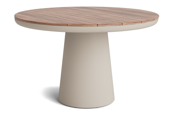 LIFE - Algarve Essisch beige 120 rund Concept robust Teak