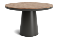 LIFE - Algarve Essisch lava 120 rund Concept robust Teak