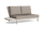 LIFE - Alpes lounge beige/beach Rucore+/ivory Sinterstein 2-Sitz Bank rechts+Tisch Soltex beige