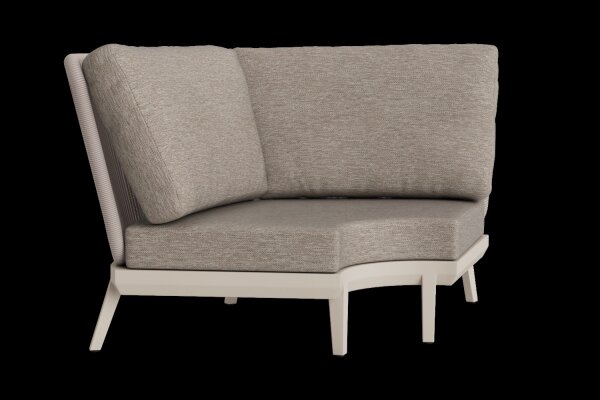 LIFE - Alpes lounge beige/beach Rucore+ Ecke Soltex beige