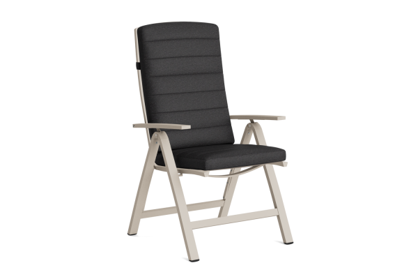 LIFE - Anabel Gartenstuhl verstellbar beige/khaki Soltex graphit