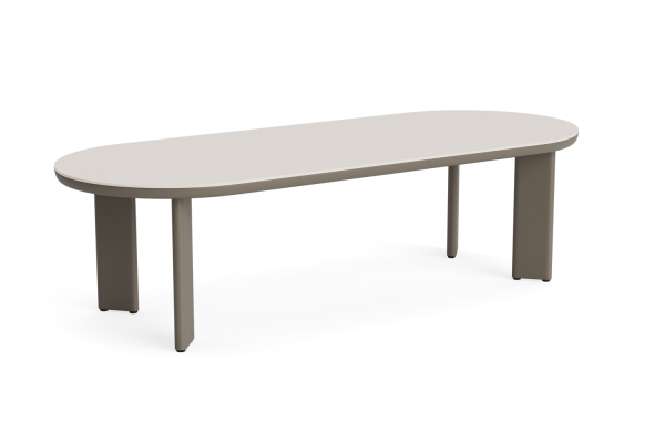 LIFE - Andalucia Essisch 280x110 semi oval taupe/ivory Sinterstein