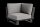 LIFE - Fitz Roy lounge lava/schwarz Ecke Boucle platinagrau
