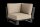 LIFE - Fitz Roy lounge lava/schwarz Ecke Boucle sand