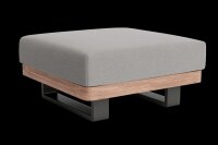 LIFE - Fitz Roy lounge lava/robust Teak Fußhocker...