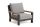 LIFE - Legend lounge lava/robust Teak Sessel Boucle platinagrau
