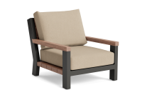 LIFE - Legend lounge lava/robust Teak Sessel Boucle sand