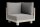 LIFE - Himalaya lounge beige/FSC robust Teak Ecke Boucle platinagrau