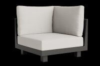 LIFE - Himalaya lounge lava/FSC robust Teak Ecke Soltex dune