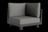LIFE - Himalaya lounge lava/FSC robust Teak Ecke Soltex...
